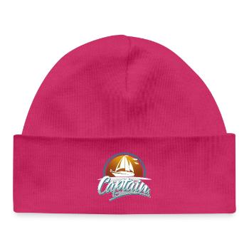 Capitaine Bateau à moteur Voilier Bateau Bateau - Bonnet bébé bio - hot pink - Devant