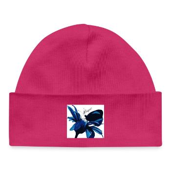Blue Blossom Magic with Magic - Baby Organic Beanie - hot pink - Front