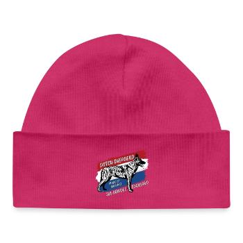 Berger hollandais - Dutchie - Bonnet bébé bio - hot pink - Devant