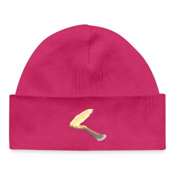 Letting go – a silent sign - Baby Organic Beanie - hot pink - Front