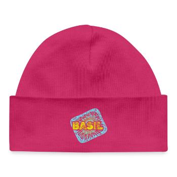 Le basilic comme passe-temps - Bonnet bébé bio - hot pink - Devant