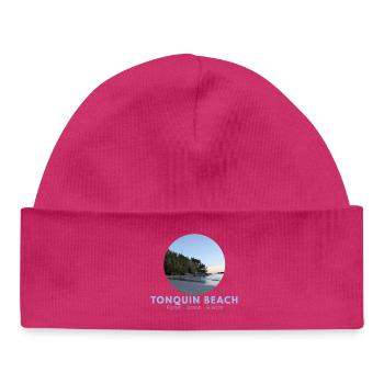 Tonquin Beach Forest Ocean - Baby Organic Beanie - hot pink - Front
