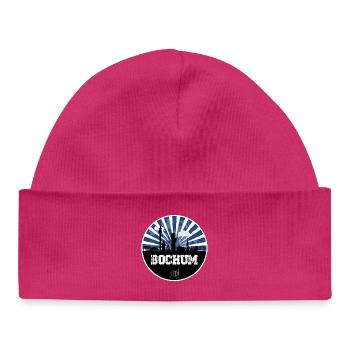Bochum Skyline Home Game - Baby Organic Beanie - hot pink - Front