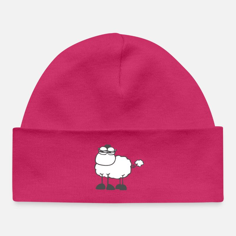 skeptischesSchaf - Baby Organic Mütze - hot Pink