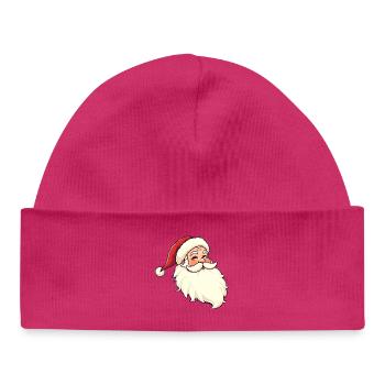 Santa Claus - Baby Organic Beanie - hot pink - Front