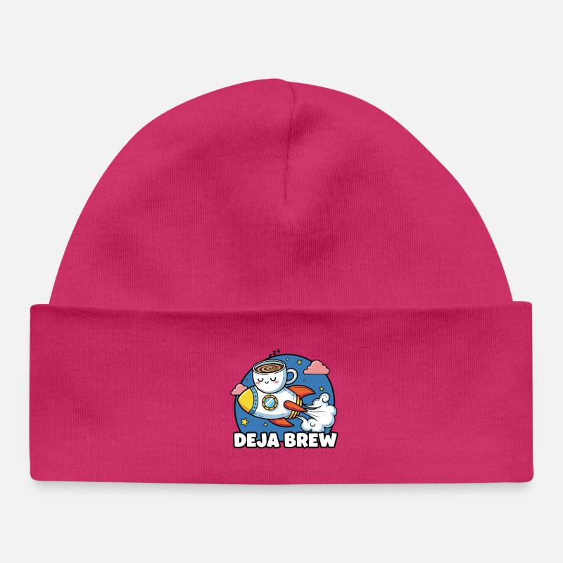 Caffeine Launch - Baby Organic Beanie - hot pink