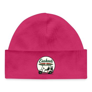 BASQUE COUNTRY GOLF & SURFING - Baby Organic Beanie - hot pink - Front
