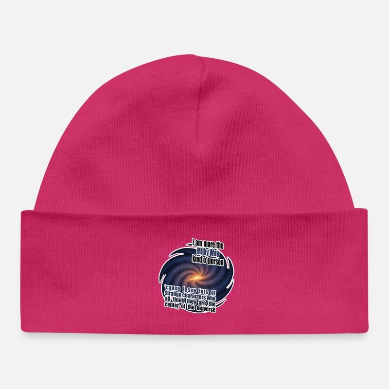 Je suis plutôt du genre Voie lactée - Bonnet bébé bio - hot pink