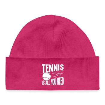 Le tennis est tout ce dont tu as besoin - Bonnet bébé bio - hot pink - Devant