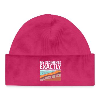 Archéologie Géologie - Bonnet bébé bio - hot pink - Devant