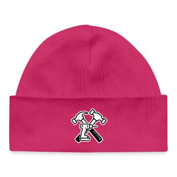 Outil d’armoiries à contour - Bonnet bébé bio - hot pink - Devant