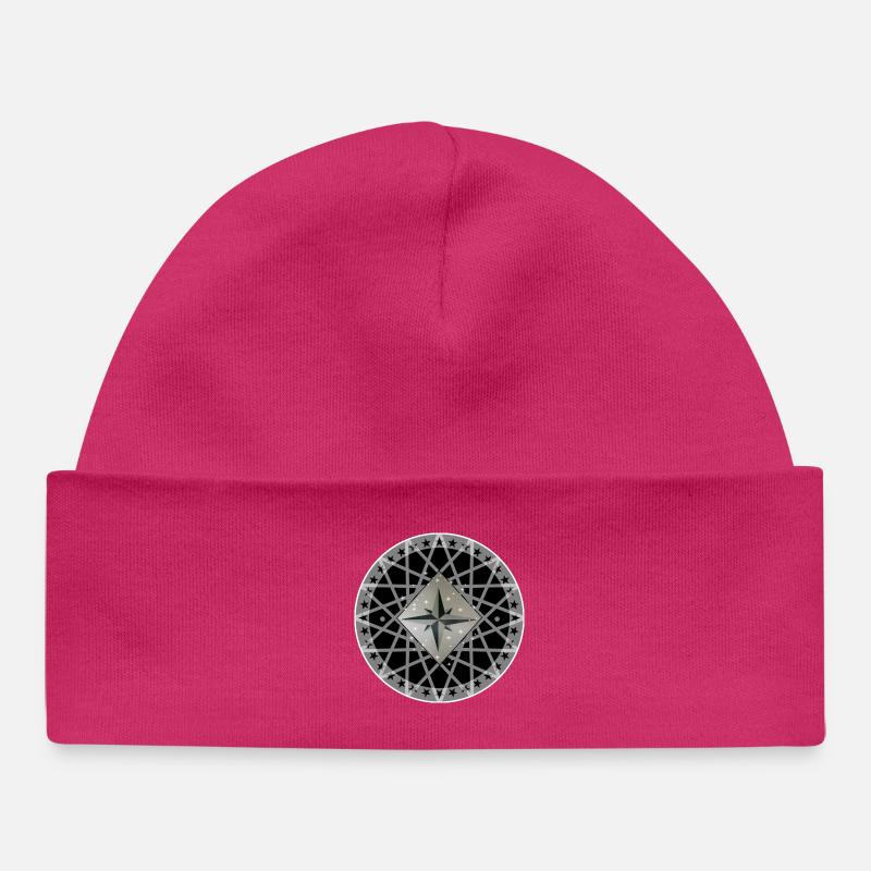 Wind Rose - Bonnet bébé bio - hot pink