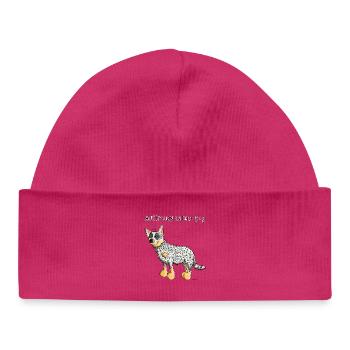 Bouvier Australien - Australian Cattle Dog - Bonnet bébé bio - hot pink - Devant