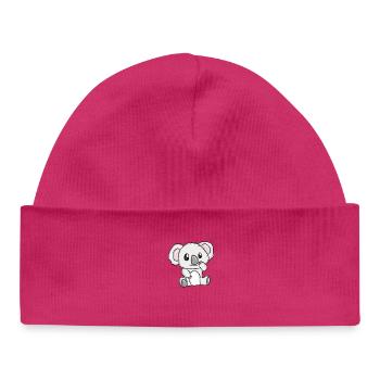 Petit Koala Héros Câlin - Bonnet bébé bio - hot pink - Devant