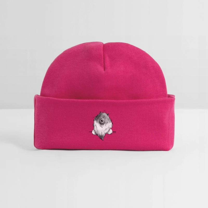 Funny Wolfsspitz I Comic Dog Gift Baby Organic Beanie