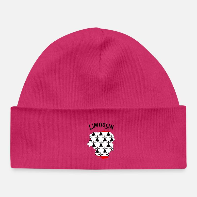 Limousin - Bonnet bébé bio - hot pink