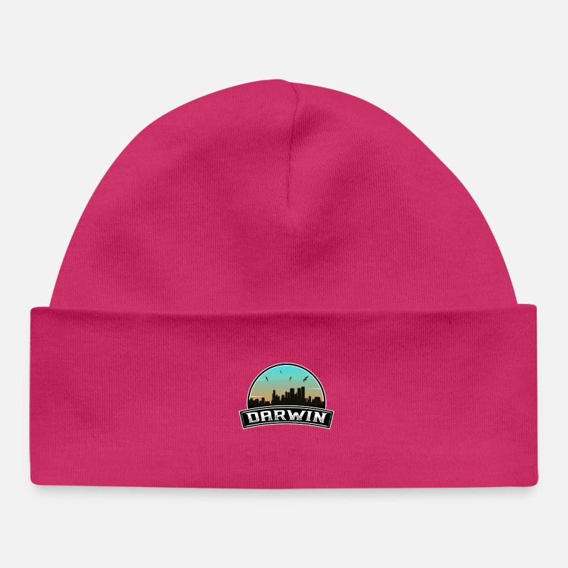 Darwin Australie Skyline Souvenir australien - Bonnet bébé bio - hot pink