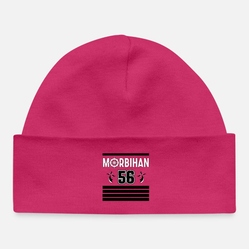 Morbihan - Bonnet bébé bio - hot pink