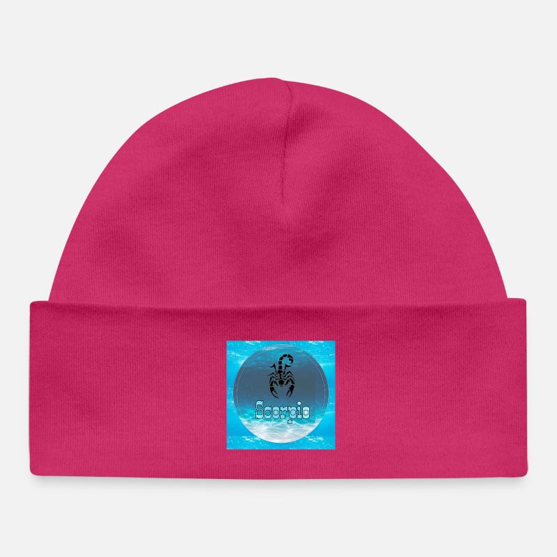 Scorpion - Bonnet bébé bio - hot pink