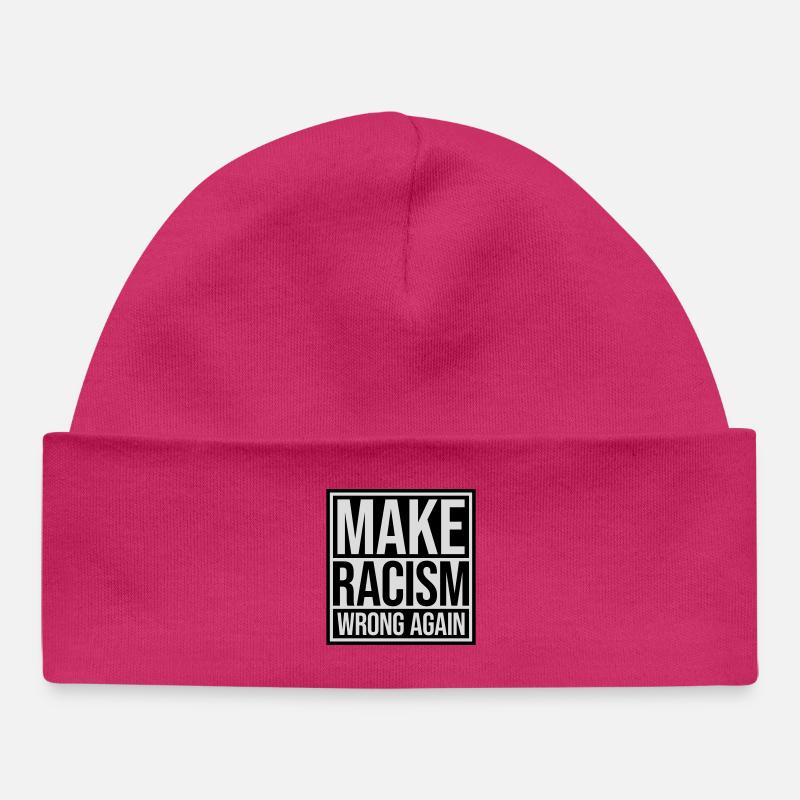 Rendre le racisme répréhensible - Bonnet bébé bio - hot pink