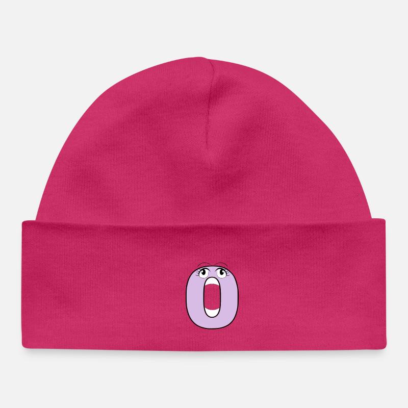 O - Bonnet bébé bio - hot pink
