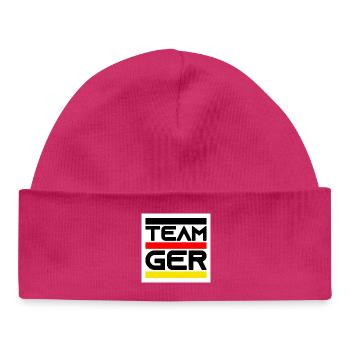 Team Germany - Baby Organic Beanie - hot pink - Front