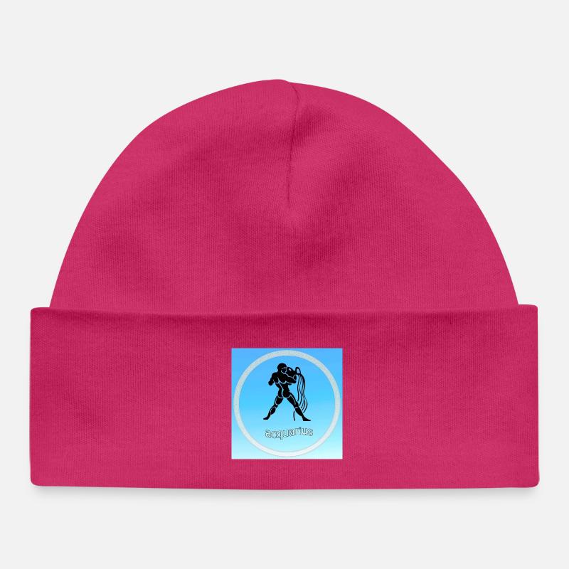 Verseau - Bonnet bébé bio - hot pink