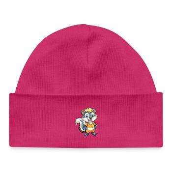 Skunk Niedliche Zeichentrickfigur Kawaii Clipart - Baby Organic Mütze - hot Pink - Vorne