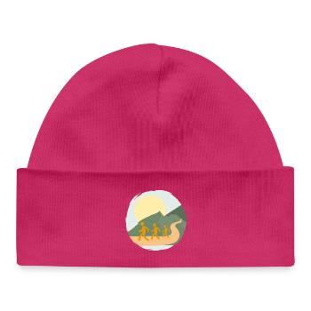 Continuez à marcher - Bonnet bébé bio - hot pink - Devant