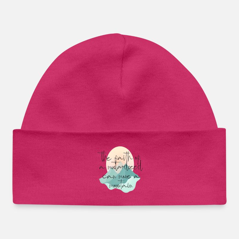 Conception Mountain Mover - Bonnet bébé bio - hot pink