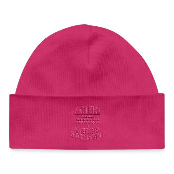 Nett Hier NIEDERSACHSEN Rundbogen embossed - Baby Organic Mütze - hot Pink - Vorne