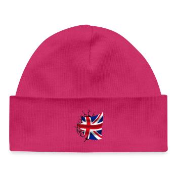 Bandera de Reino Unido - Vereinigtes Königreich - Flagge - Baby Organic Mütze - hot Pink - Vorne