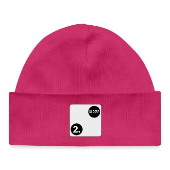 Grundschule 2. Klasse - SPIELWÜRFEL - Baby Organic Mütze - hot Pink - Vorne