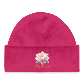 Rise & Shine - Baby Organic Mütze - hot Pink - Vorne