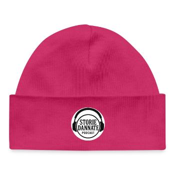 Damned Stories - Baby Organic Beanie - hot pink - Front