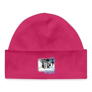 Let's talk about the ocean - Baby Organic Beanie - hot pink - Front