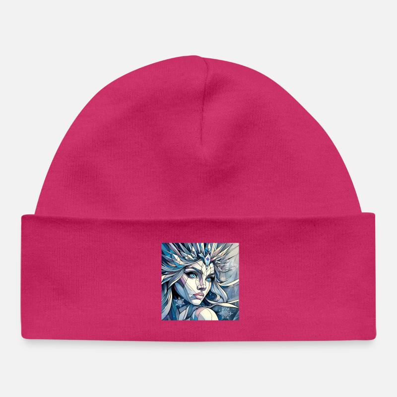Fusion de portrait en cristal - Bonnet bébé bio - hot pink