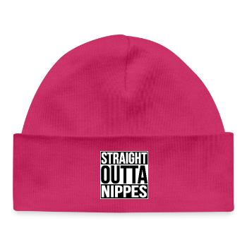 STRAIGHT OUTTA NIPPES - KÖLN - Baby Organic Mütze - hot Pink - Vorne