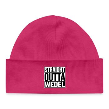 Tout droit sorti du Wedel - Bonnet bébé bio - hot pink - Devant