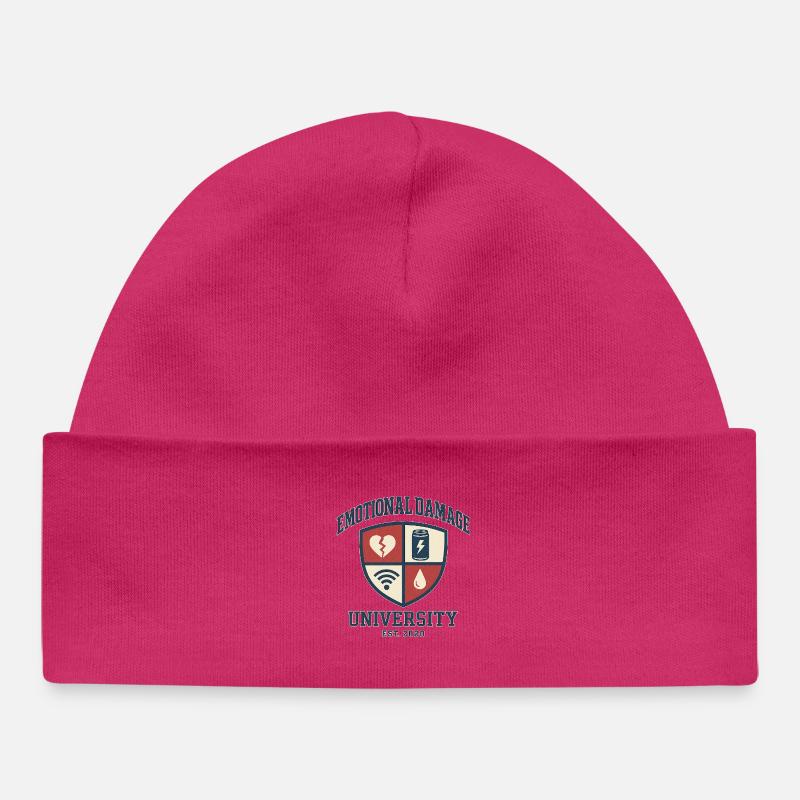 Dommages émotionnels à l’université - Bonnet bébé bio - hot pink