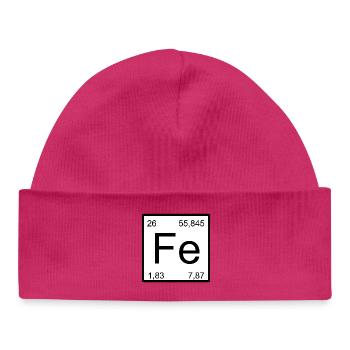 Typographie de l’élément Fe Minimal - Bonnet bébé bio - hot pink - Devant