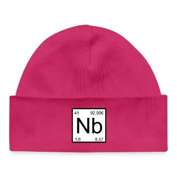 Symbole Art Nb Conception des éléments en niobium - Bonnet bébé bio - hot pink - Devant