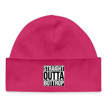 STRAIGHT OUTTA BOTTROP - Baby Organic Beanie - hot pink - Front