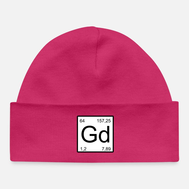 Graphismes Minimals de Gd Elemental - Bonnet bébé bio - hot pink