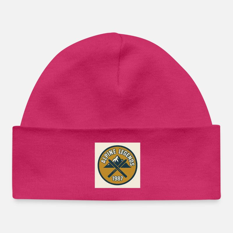 Légendes Alpines 1987 Emblème - Bonnet bébé bio - hot pink