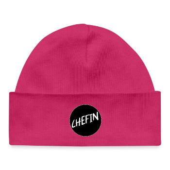 Chefin Vorgesetzte - Baby Organic Mütze - hot Pink - Vorne