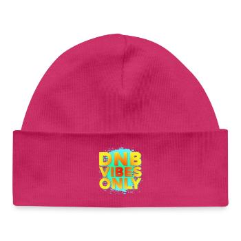 Drum n Bass Shirt Summer DNB Colourful Vibes - Baby Organic Beanie - hot pink - Front