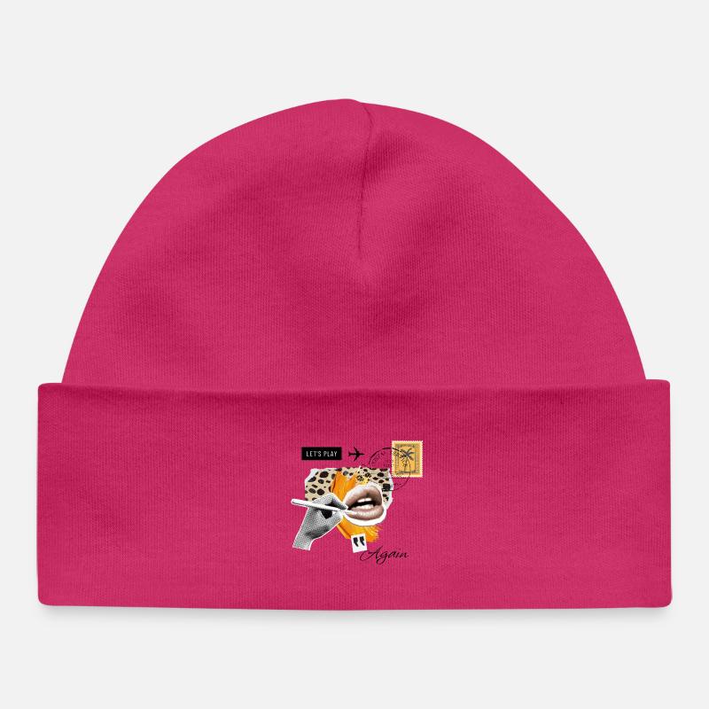 Puket LifeStyle - Bonnet bébé bio - hot pink