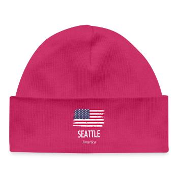 Seattle - Baby Organic Mütze - hot Pink - Vorne