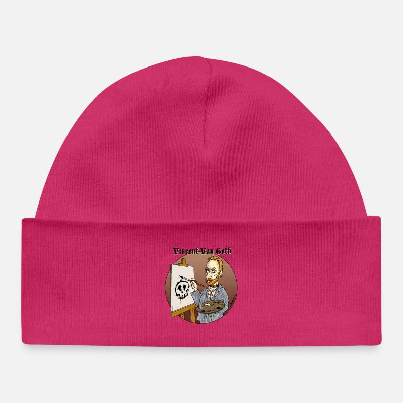 Vincent VanGoth - Baby Organic Beanie - hot pink